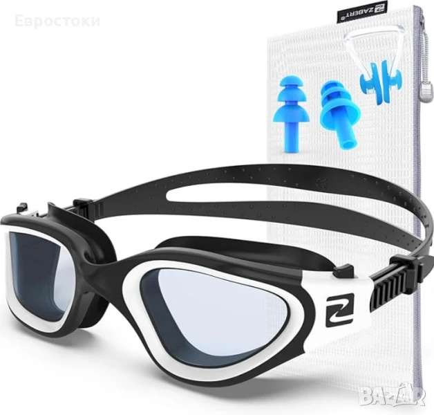Очила за плуване ZABERT W1, лещи против замъгляване, UV защита, плувни очила за възрастни, снимка 1