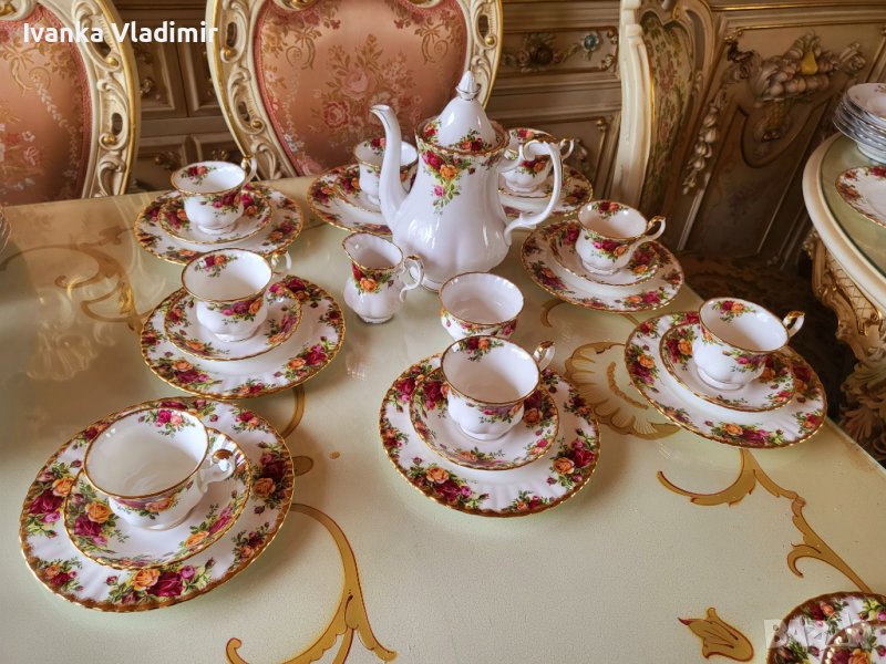 Сервиз за чай/кафе Royal Albert Old County Rose , снимка 1