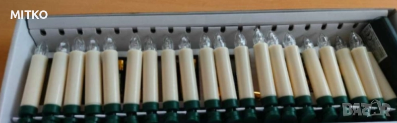 20 LED коледни свещи за елха с дистанционно управление, снимка 1