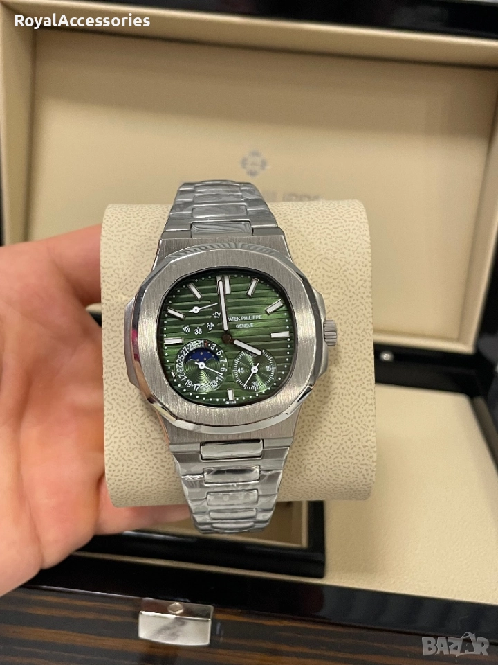 Patek Philippe nautilus green dial, снимка 1