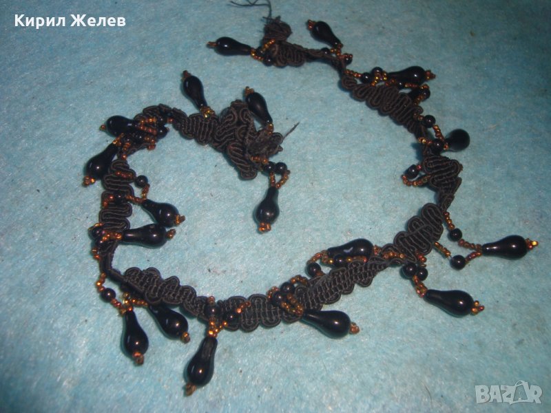 ЕЛЕМЕНТ от СТАРИНЕН АРТ-ДЕКО НАКИТ ЦВЕТНИ МЪНИСТА и ВЕНЕЦИАНСКО СТЪКЛО МУРАНО 22940, снимка 1