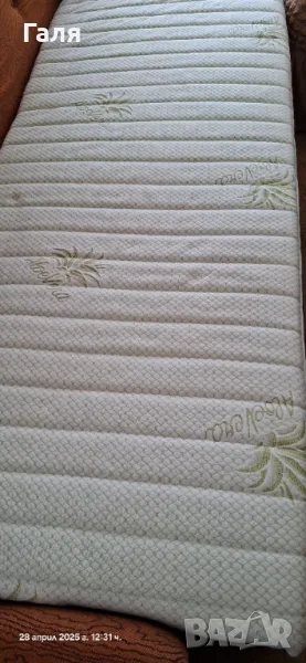 Нов Топ матрак от мемори пяна НАНИ АлоеMeмори 72/190, снимка 1
