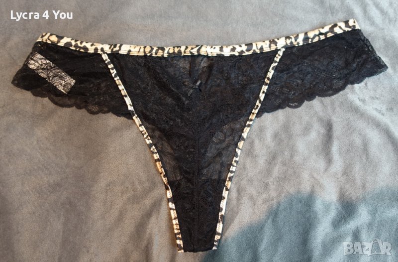 ХЛ размер нови дамски полу-прашки с черна дантела, снимка 1