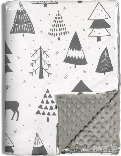 Ново Детско бебешко одеяло меко плюшено за новородени Унисекс, снимка 1