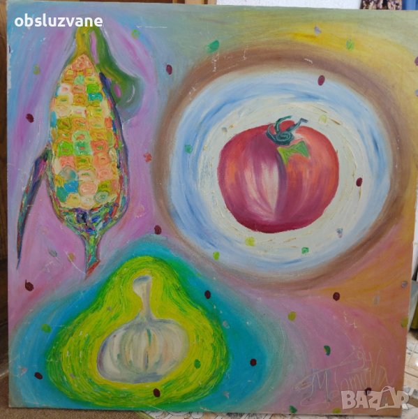 "Кукуруз, домат и чесън" 💥, снимка 1