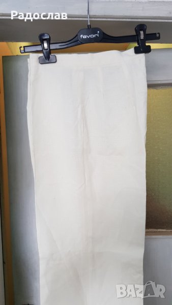 Панталон бял летен запазен  стил чарлстон, снимка 1