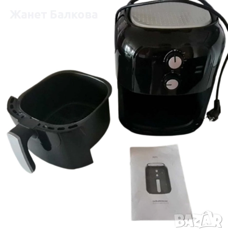 Фритюрник с горещ въздух Lexical Airfryer LAF-3004 , 8L, 1800W, инокс, снимка 3 - Фритюрници - 51530098