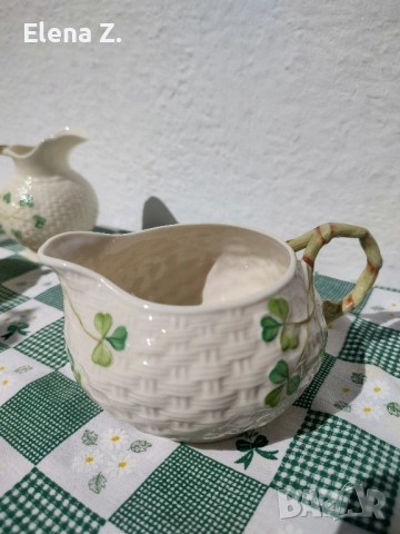 Ирландски винтидж съдове на Belleek, снимка 5 - Други - 52291695