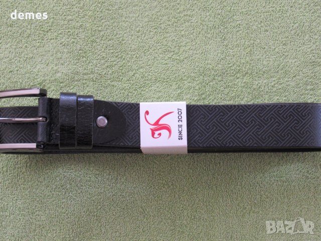  Нов кожен мъжки колан от Монголия, снимка 2 - Колани - 28207976