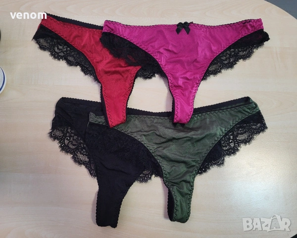 Елегантни лъскави прашки с дантела 