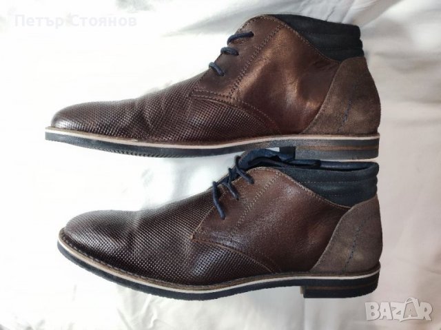Елегантни мъжки клакрове от естествена кожа OLIVER JACOB №43, снимка 7 - Мъжки боти - 36762266