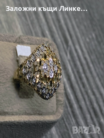 Златен Пръстен 3.44гр / 14К, снимка 4 - Пръстени - 52704008