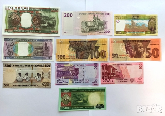 ❤️ ⭐ Лот банкноти Африка 10 броя UNC нови ⭐ ❤️, снимка 2 - Нумизматика и бонистика - 38447544