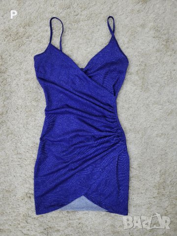 Рокля в Турско синьо  , снимка 5 - Рокли - 43943441