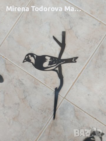 Mетален силует на птици oт стомана за градина, снимка 3 - Градински мебели, декорация  - 36617880