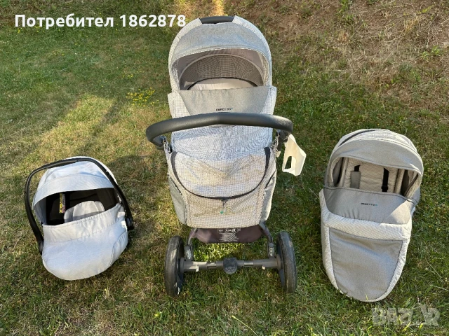 Бебешка количка Bebetto Holland 2 в 1 + кошче за кола, снимка 1
