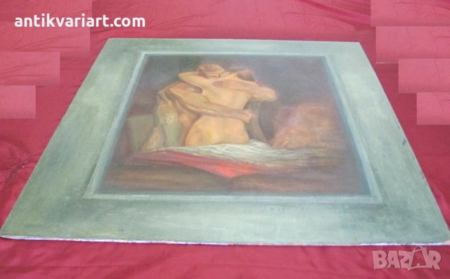 50-те Оригинална Картина масло върху фазер, снимка 8 - Картини - 26511864