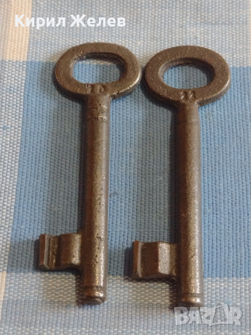 Два стари ключа от соца за брава за КОЛЕКЦИЯ ДЕКОРАЦИЯ БИТОВ КЪТ 29257