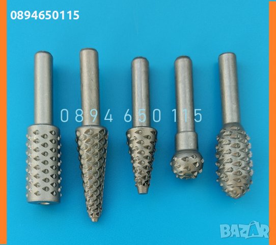 Комплект 5бр борчета за обработка на дърво дърворезба шлайфане гравиране декорация, снимка 2 - Други инструменти - 37286120