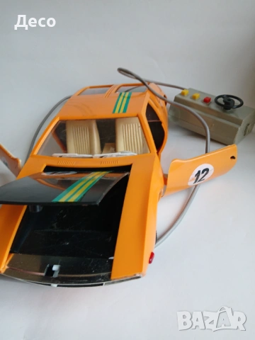 PIKO, стара пластмасова играчка кола De Tomaso Mangusta 1/12, снимка 4 - Колекции - 53354871