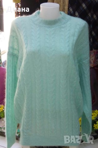 Блузони и пуловери от мохер-ръчно плетиво, снимка 8 - Блузи с дълъг ръкав и пуловери - 32547561