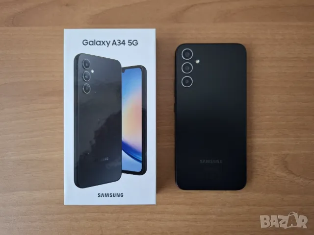 Смартфон Samsung Galaxy A34 5G Dual Sim, черен, в гаранция до 22.11.2025г., в идеално състояние, снимка 3 - Samsung - 48166093