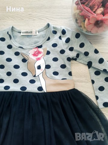 Рокля със сърничка, снимка 2 - Бебешки рокли - 26653140