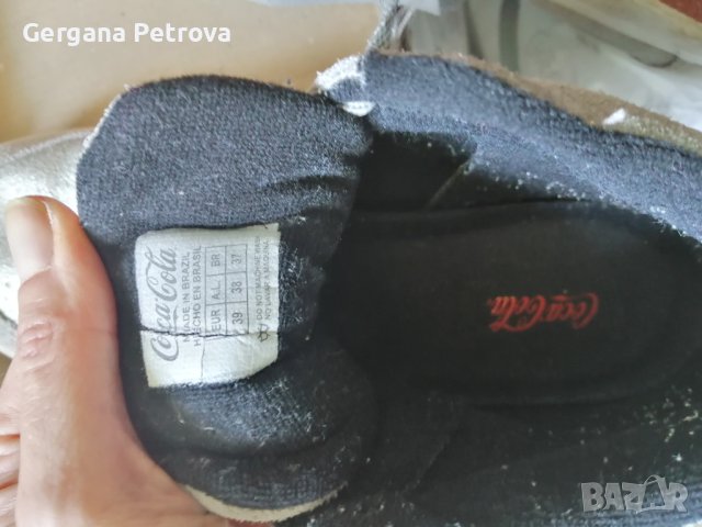 Високи кецове естествен велур Coca Cola, снимка 6 - Кецове - 40448440