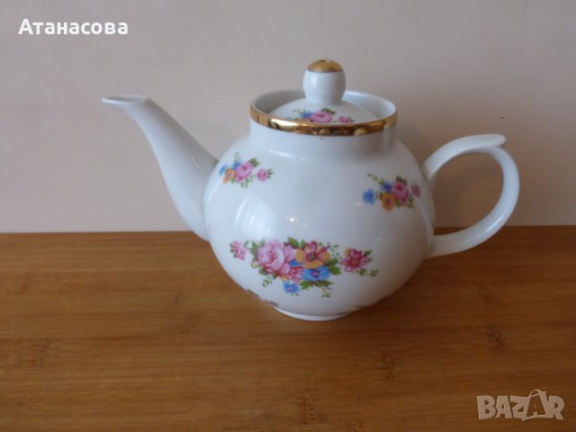 Руски порцеланов сервиз за кафе/чай за двама Дулево 1990 г, снимка 5 - Сервизи - 43563785