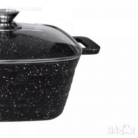 Комплект тенджери – Cheffinger от 3 части с мраморно покритие и капаци + подарък 2 ръкавици, снимка 5 - Съдове за готвене - 53136207