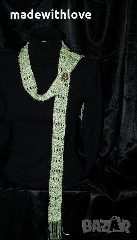 Дамски шал ръчно плетиво /плетиво подарък hand made/, снимка 4 - Шалове - 35141701