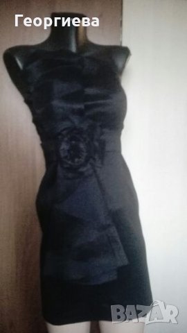 Черна официална рокля ПРОМОЦИЯ 🍀👗 S,S/M👗🍀 арт.226, снимка 4 - Рокли - 27319989