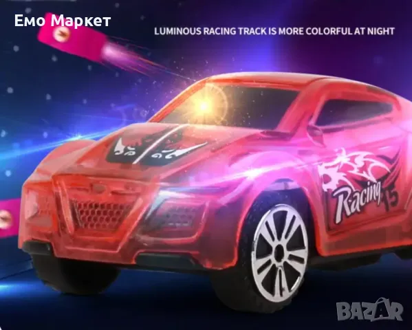 Играчка състезателно трасе с колички, снимка 4 - Коли, камиони, мотори, писти - 48927349