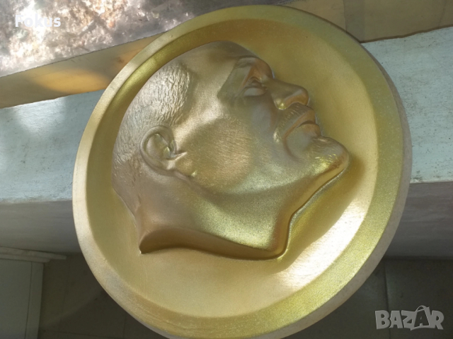 Голям гипсов берелеф на Ленин, снимка 2 - Антикварни и старинни предмети - 53363670