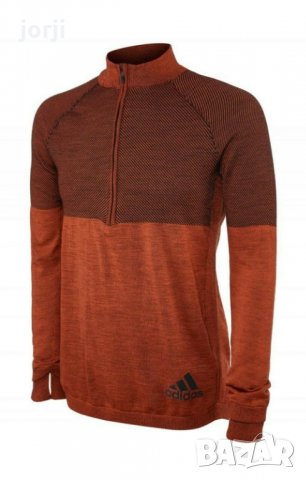 Оригинално Adidas Energy Black Climaheat Primeknit Running Sweatshirt, снимка 2 - Спортни дрехи, екипи - 34613402