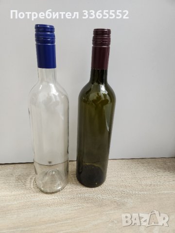 Бутилки с винтови капачки,  750 мл, от вино