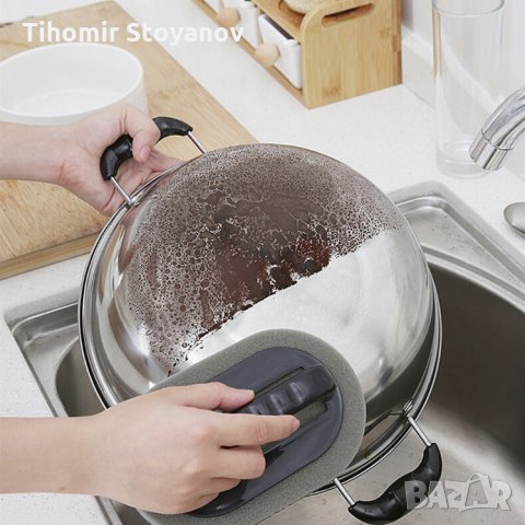 Гъба за почистване загорели съдове тигани тенджери котлони баня , снимка 2 - Други стоки за дома - 26599554