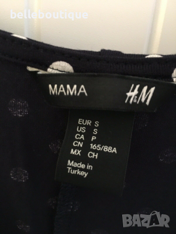 Страхотна лятна рокля за бременни на бели точки H & M, снимка 5 - Дрехи за бременни - 36551897