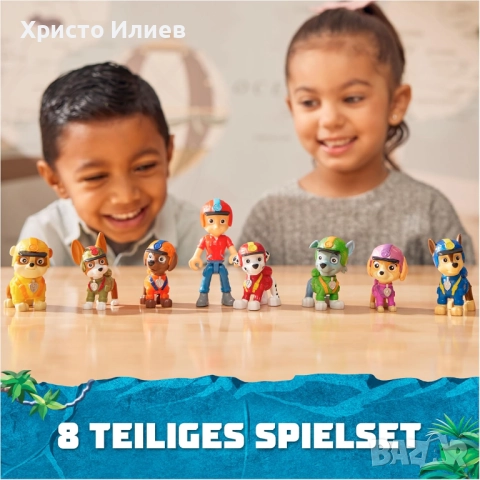 Комплект фигурки Spin Master Paw Patrol Jungle Pups кученца 8 броя, снимка 6 - Други - 52074554