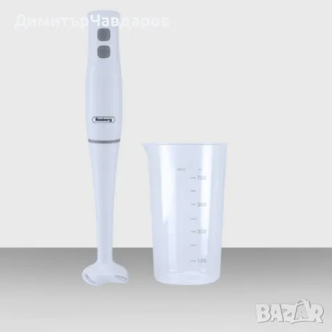 Пасатор - 400W, с чаша 0.7л, 2 степени, черен, бял, снимка 3 - Чопъри и пасатори - 48513090