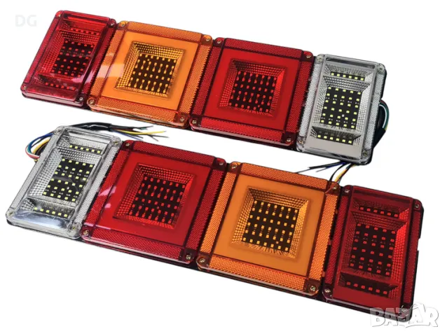 К-т 2бр. LED стопове за тир, камион 24V - 46x14см