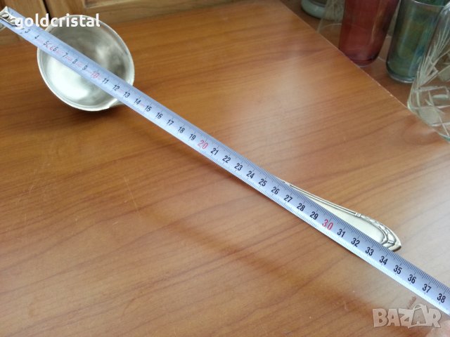  Посребрен черпак , снимка 4 - Антикварни и старинни предмети - 38275779