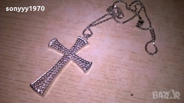 кръстче-метално със синджир за врата-7х5см, снимка 4 - Колекции - 26329525