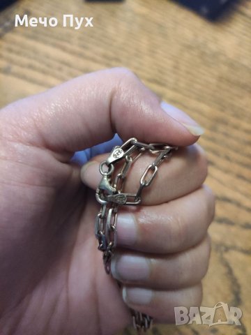 Сребърен синджир (14), снимка 3 - Колиета, медальони, синджири - 37693730