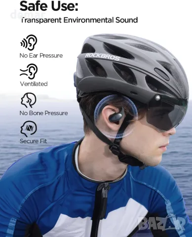 1MORE S51 Слушалки с отворено ухо, ултралек дизайн, сигурно прилягане, Bass More+, IPX5, черни, снимка 2 - Безжични слушалки - 47333663