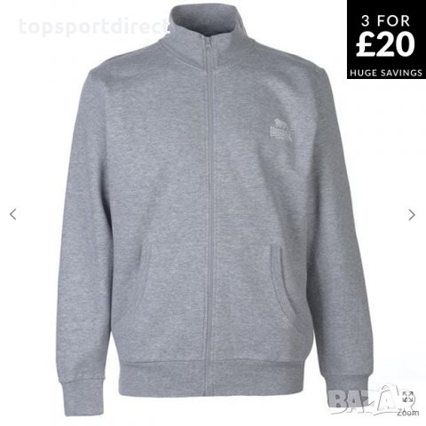 Спортно горнище с цип/висока яка Lonsdale 2stripe внос Англия.