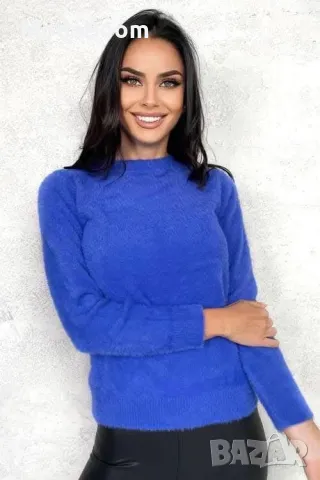 Дамска плюшена блуза поло 