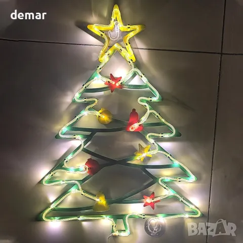 Коледни силуетни светлини, Опаковка от 3 USB водоустойчиви знаци,40 см, снимка 6 - Декорация за дома - 48213874