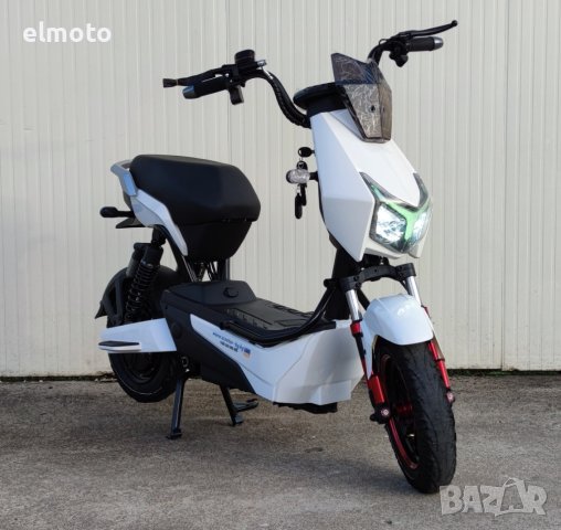 Електрически скутер YC-H в бял цвят, снимка 2 - Мотоциклети и мототехника - 43701446