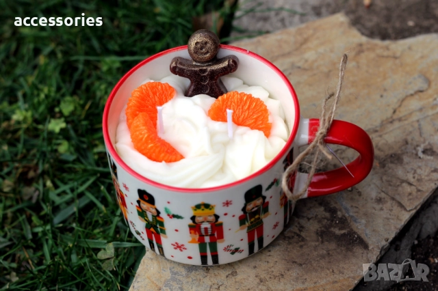 Ръчно изработени ароматни коледни свещи, снимка 10 - Декорация за дома - 52669872